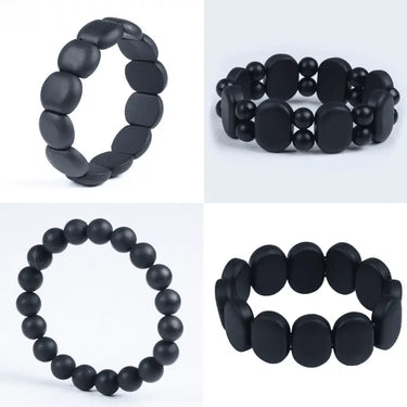 Natural Black Bian Stone Bracelet-Your Soul Place